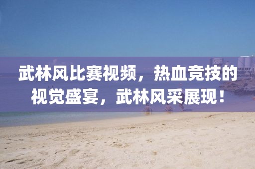 武林风比赛视频，热血竞技的视觉盛宴，武林风采展现！