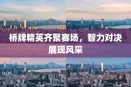 桥牌精英齐聚赛场，智力对决展现风采