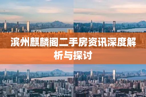 滨州麒麟阁二手房资讯深度解析与探讨