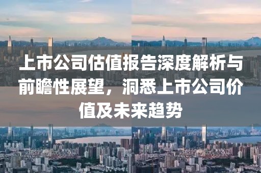 上市公司估值报告深度解析与前瞻性展望，洞悉上市公司价值及未来趋势