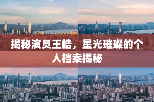 揭秘演员王皓，星光璀璨的个人档案揭秘