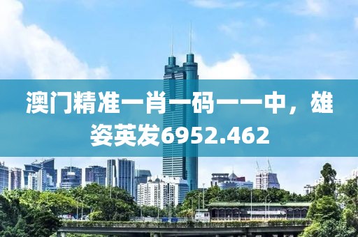 澳门精准一肖一码一一中，雄姿英发6952.462