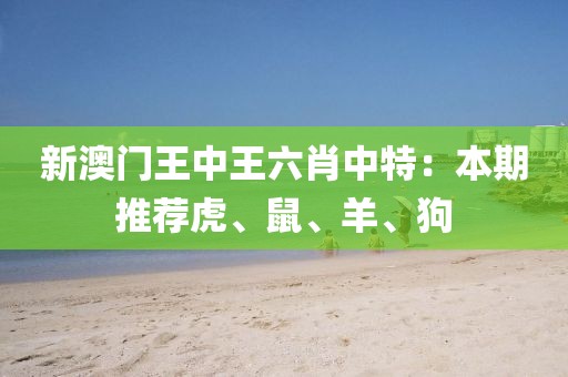 新澳门王中王六肖中特：本期推荐虎、鼠、羊、狗