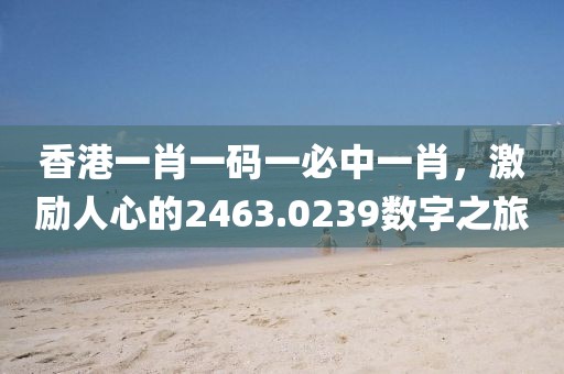香港一肖一码一必中一肖，激励人心的2463.0239数字之旅