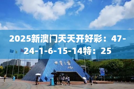 2025新澳门天天开好彩：47-24-1-6-15-14特：25