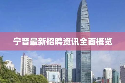 宁晋最新招聘资讯全面概览