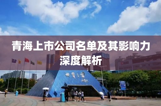 青海上市公司名单及其影响力深度解析