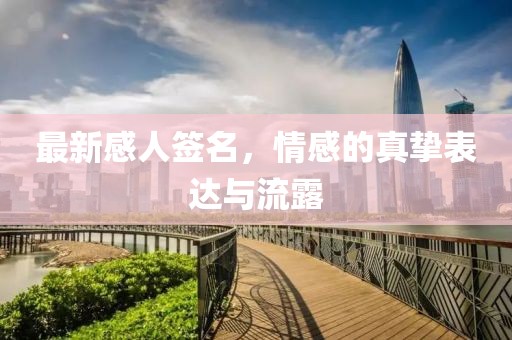 最新感人签名，情感的真挚表达与流露