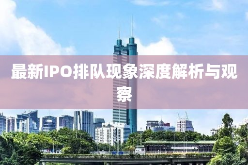 最新IPO排队现象深度解析与观察