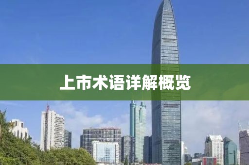 上市术语详解概览