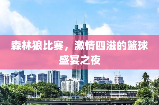 森林狼比赛，激情四溢的篮球盛宴之夜