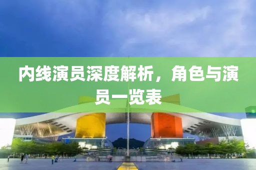 内线演员深度解析，角色与演员一览表