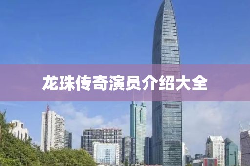 龙珠传奇演员介绍大全