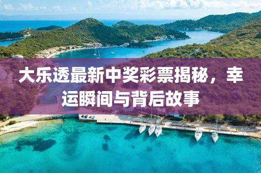 大乐透最新中奖彩票揭秘，幸运瞬间与背后故事