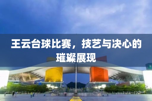 王云台球比赛，技艺与决心的璀璨展现