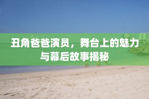 丑角爸爸演员，舞台上的魅力与幕后故事揭秘