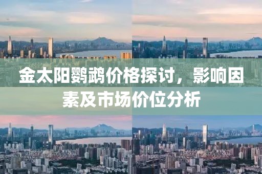 金太阳鹦鹉价格探讨，影响因素及市场价位分析