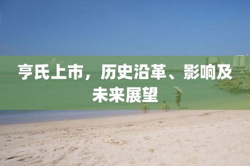 亨氏上市，历史沿革、影响及未来展望