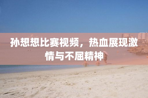 孙想想比赛视频，热血展现激情与不屈精神