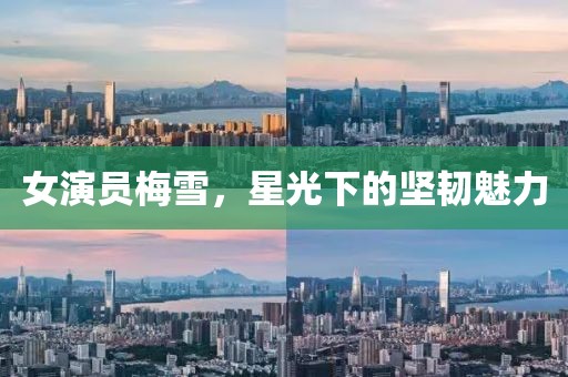 女演员梅雪，星光下的坚韧魅力